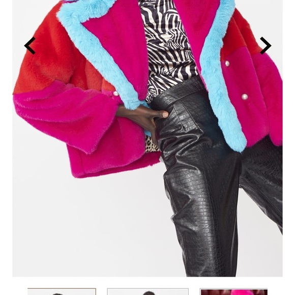 Gorgeous Jayley Collection faux fur oversized coat - Picture 3 of 9